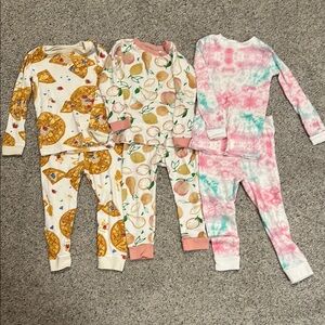 Burt's Bees Toddler Pajama Trio with Fun Prints
